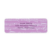 Roze vel Muziek Etiket (Voorkant)