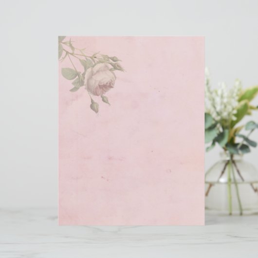  roze vel papier (Staand voorkant)