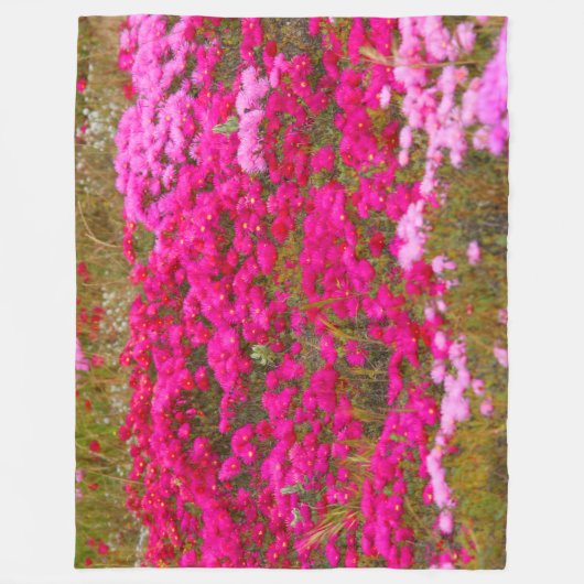 ROZE VELDEN FLEECE DEKEN (Voorkant)