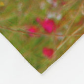 ROZE VELDEN FLEECE DEKEN (Hoek)