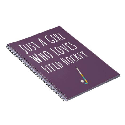 Roze veldhockey cadeaus voor meisjes speler team k notitieboek (Rechterzijde)
