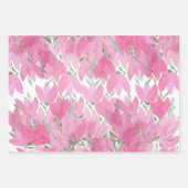 Roze veldploegen, Waterverf, patroon Inpakpapier Vel (Voorkant 3)