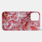 Roze velvet bloemen Mallow Case-Mate iPhone Case (Achterkant (horizontaal))