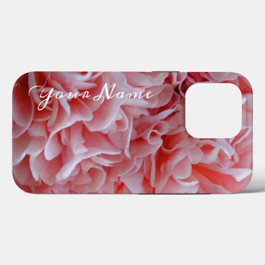 Roze velvet bloemen Mallow Case-Mate iPhone Case (Achterkant (horizontaal))