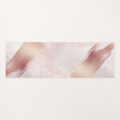 Roze Venetiaanse Roos Gold Abstracte Waterverf Yogamat (Voorkant (horizontaal))