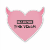 roze venoom sticker (Voorkant)