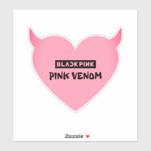 roze venoom sticker (Vel)