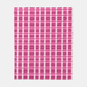 Roze Venster Pane Hedendaagse Print Fleece Deken (Voorkant)