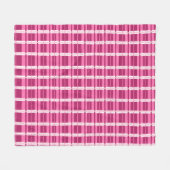 Roze Venster Pane Hedendaagse Print Fleece Deken (Voorkant (Horizontaal))