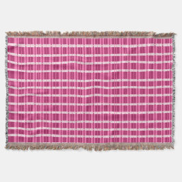 Roze vensterpaneel hedendaagse print deken