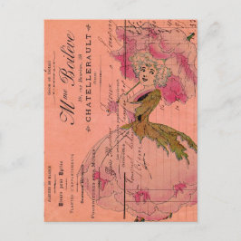  roze ventiel briefkaart
