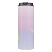 roze ventiel en thermisch multipel vlinder thermosbeker (Achterkant)