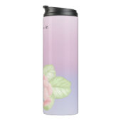 roze ventiel en thermisch multipel vlinder thermosbeker (Geroteerd rechts)