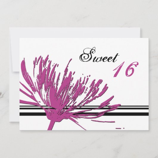 Roze ventilator 16e aanroepingskaart van de 16e ve kaart (Voorkant)