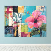 Roze ventilator Abstract Canvas Afdruk (Insitu (Houten vloer))