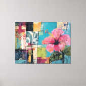 Roze ventilator Abstract Canvas Afdruk (Voorkant)
