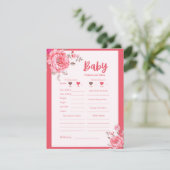 Roze ventilator Baby shower Voorspelling en advies (Staand voorkant)