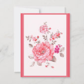 Roze ventilator Baby shower Voorspelling en advies (Achterkant)