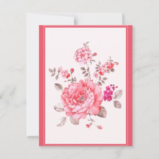 Roze ventilator Baby shower Voorspelling en advies (Achterkant)