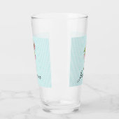 Roze ventilator boordevol op maat glas (Links)