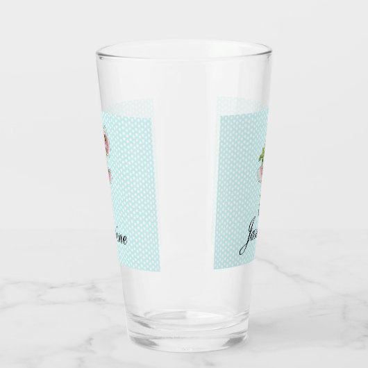 Roze ventilator boordevol op maat glas (Links)