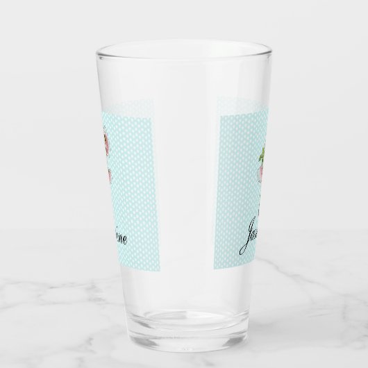 Roze ventilator boordevol op maat glas (Rechts)