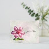 Roze ventilator Briefkaart (Staand voorkant)