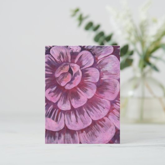 Roze ventilator briefkaart (Staand voorkant)