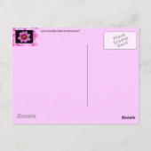 Roze ventilator briefkaart (Achterkant)