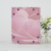 Roze ventilator Briefpapier (Staand voorkant)