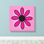 Roze ventilator canvas afdruk (Insitu (Houten vloer))