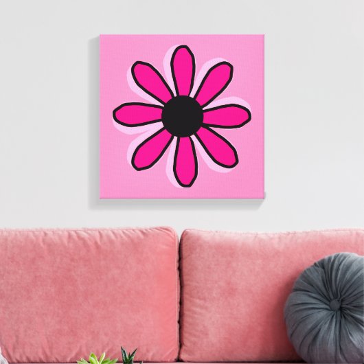 Roze ventilator canvas afdruk (Insitu (Woonkamer))