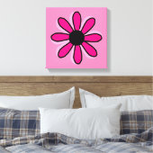 Roze ventilator canvas afdruk (Insitu (Slaapkamer))