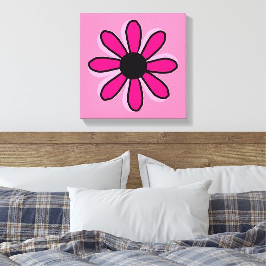 Roze ventilator canvas afdruk (Insitu (Slaapkamer))