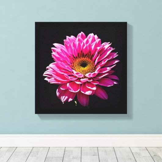 Roze ventilator canvas afdruk (Insitu (Houten vloer))