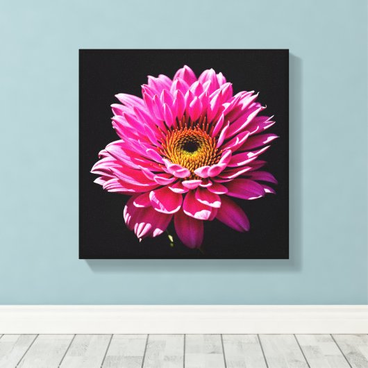 Roze ventilator canvas afdruk (Insitu (Houten vloer))