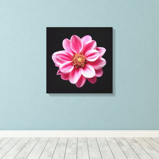 Roze ventilator canvas afdruk (Insitu (Houten vloer))