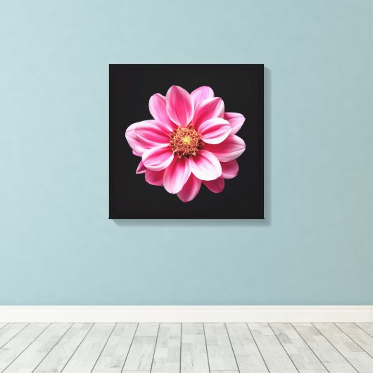 Roze ventilator canvas afdruk (Insitu (Houten vloer))