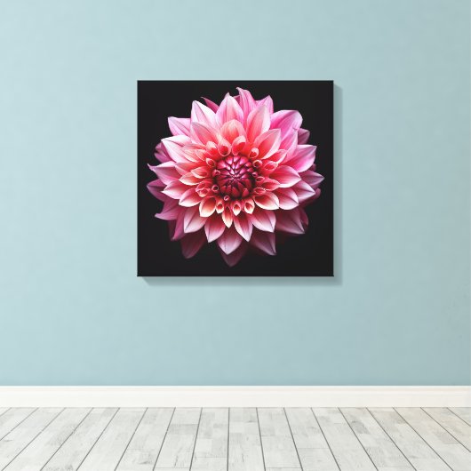 Roze ventilator canvas afdruk (Insitu (Houten vloer))