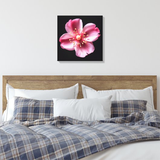 Roze ventilator canvas afdruk (Insitu (Slaapkamer))