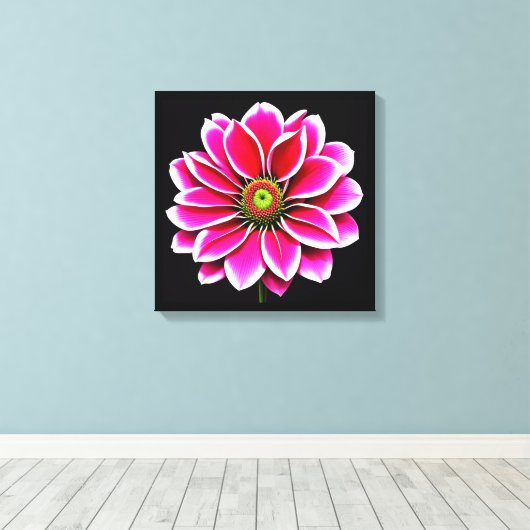 Roze ventilator canvas afdruk (Insitu (Houten vloer))