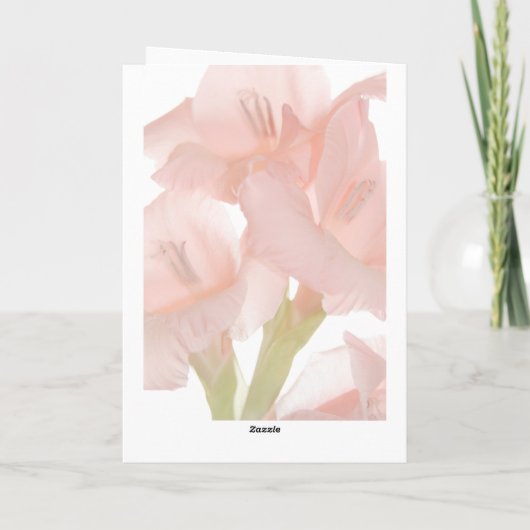 Roze ventilator Dank u voor uw sympathie / Memoria Kaart (Achterkant)