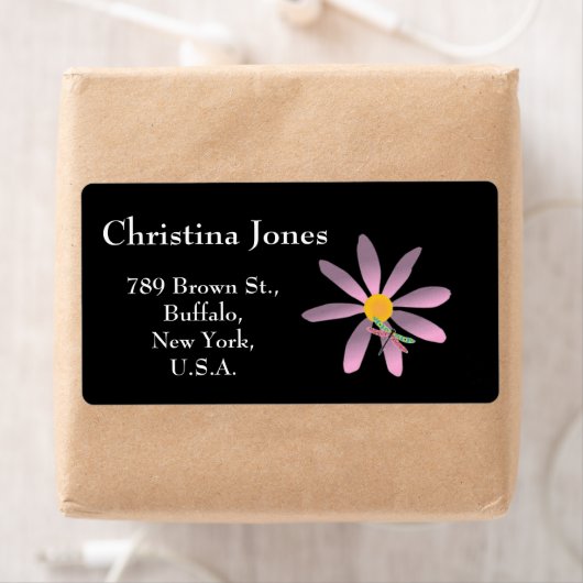 Roze ventilator en Dragonfly-sticky label (Insitu)