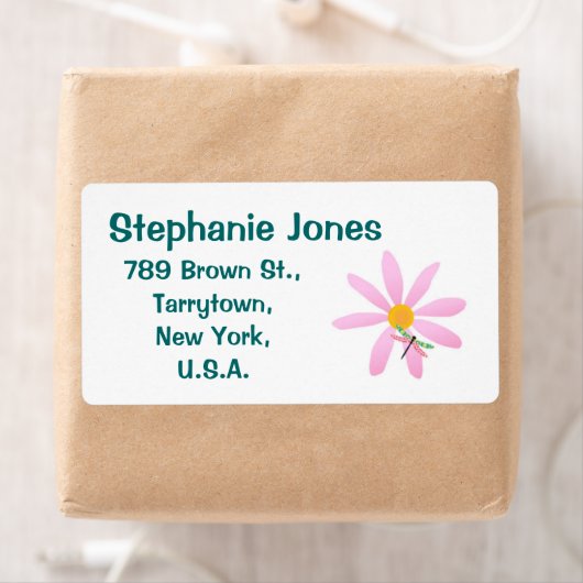 Roze ventilator en Dragonfly-sticky label (Insitu)