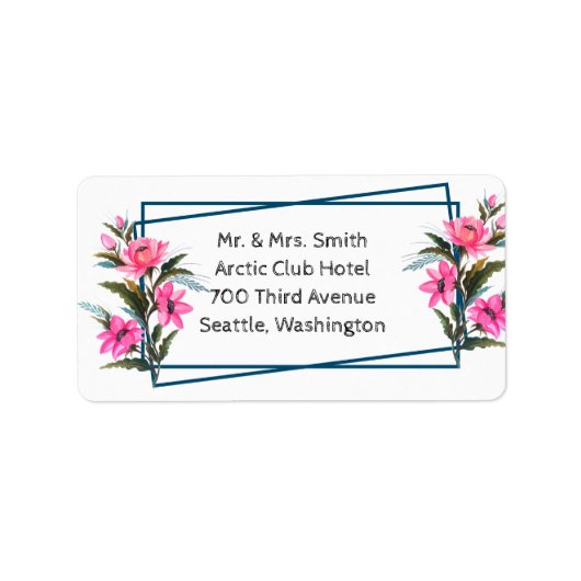 Roze ventilator etiket (Voorkant)