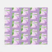 Roze ventilator fleece deken (Voorkant (Horizontaal))