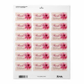 Roze ventilator Hartelijk dank Adresetiketten Etiket (Full Sheet)