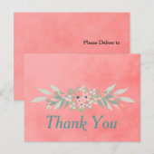 Roze ventilator Hartelijk dank Briefkaart (Voorkant / Achterkant)