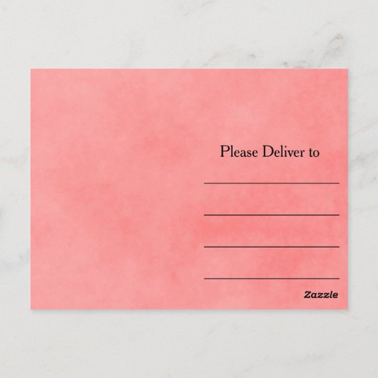 Roze ventilator Hartelijk dank Briefkaart (Achterkant)