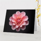 Roze ventilator kaart (Gele Bloem)